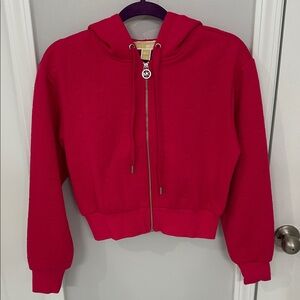 MICHAEL Michael Kors Fushia Zip-Up Hoodie